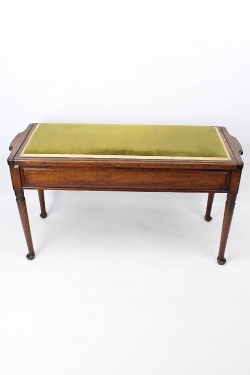 Antique Edwardian Duet Piano Stool