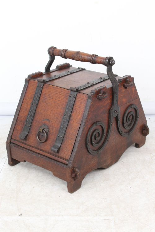 Victorian Gothic Revival Coal Scuttle Christopher Dresser