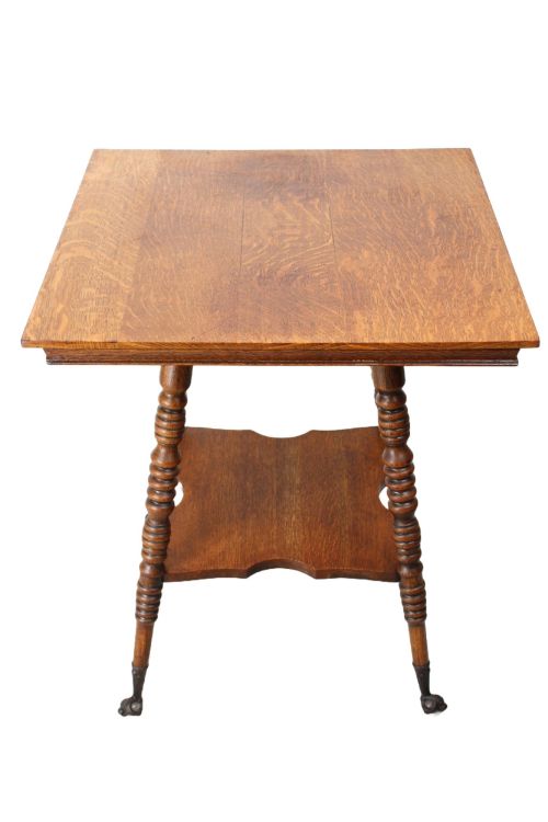 Antique Arts & Crafts Oak Side Table