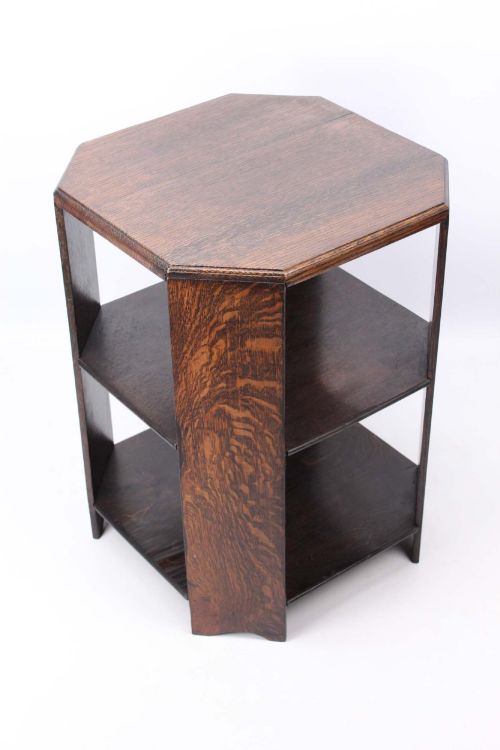 Art Deco Heals Style Oak Book Table