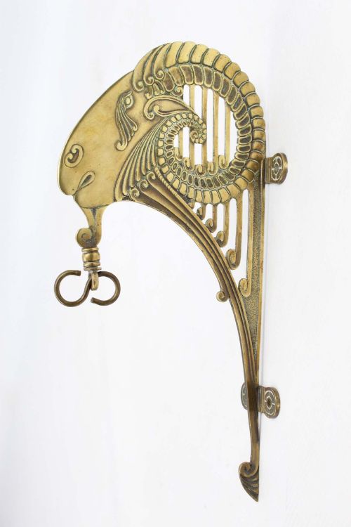 Art Deco Brass Wall Hanging Bracket