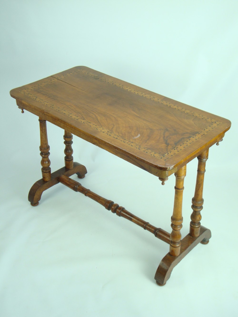 Antique Victorian Walnut Hall Table