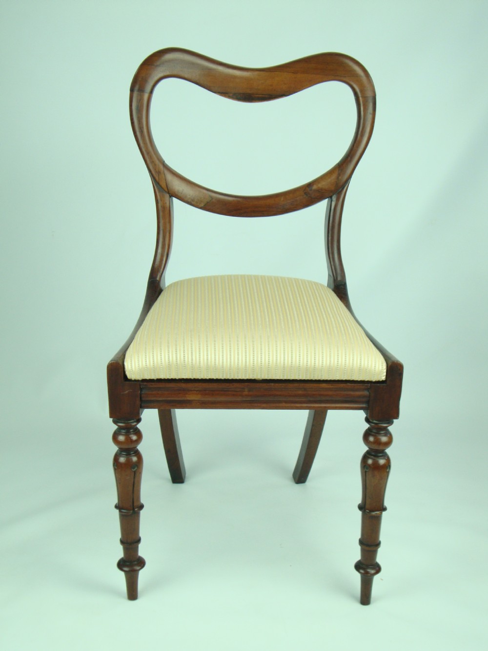 Antique Victorian Rosewood Balloon Back Chair