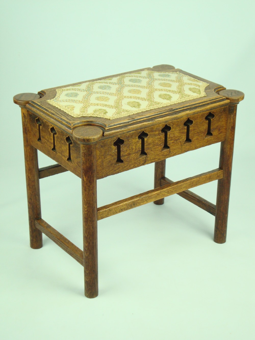 Victorian Arts and Crafts Piano Stool