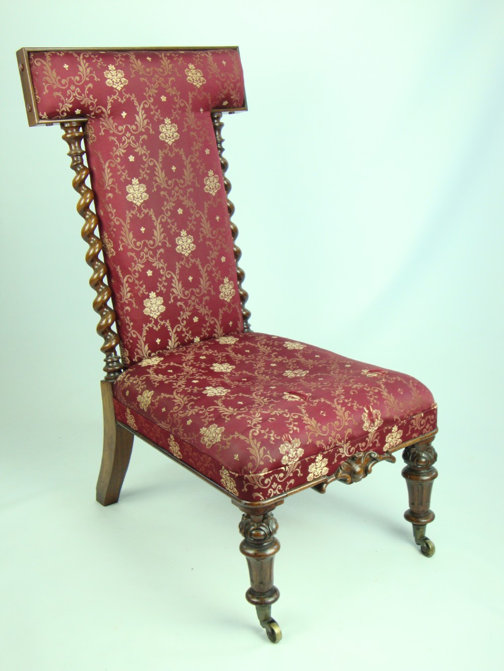 Early Victorian Rosewood Prie Dieu Chair