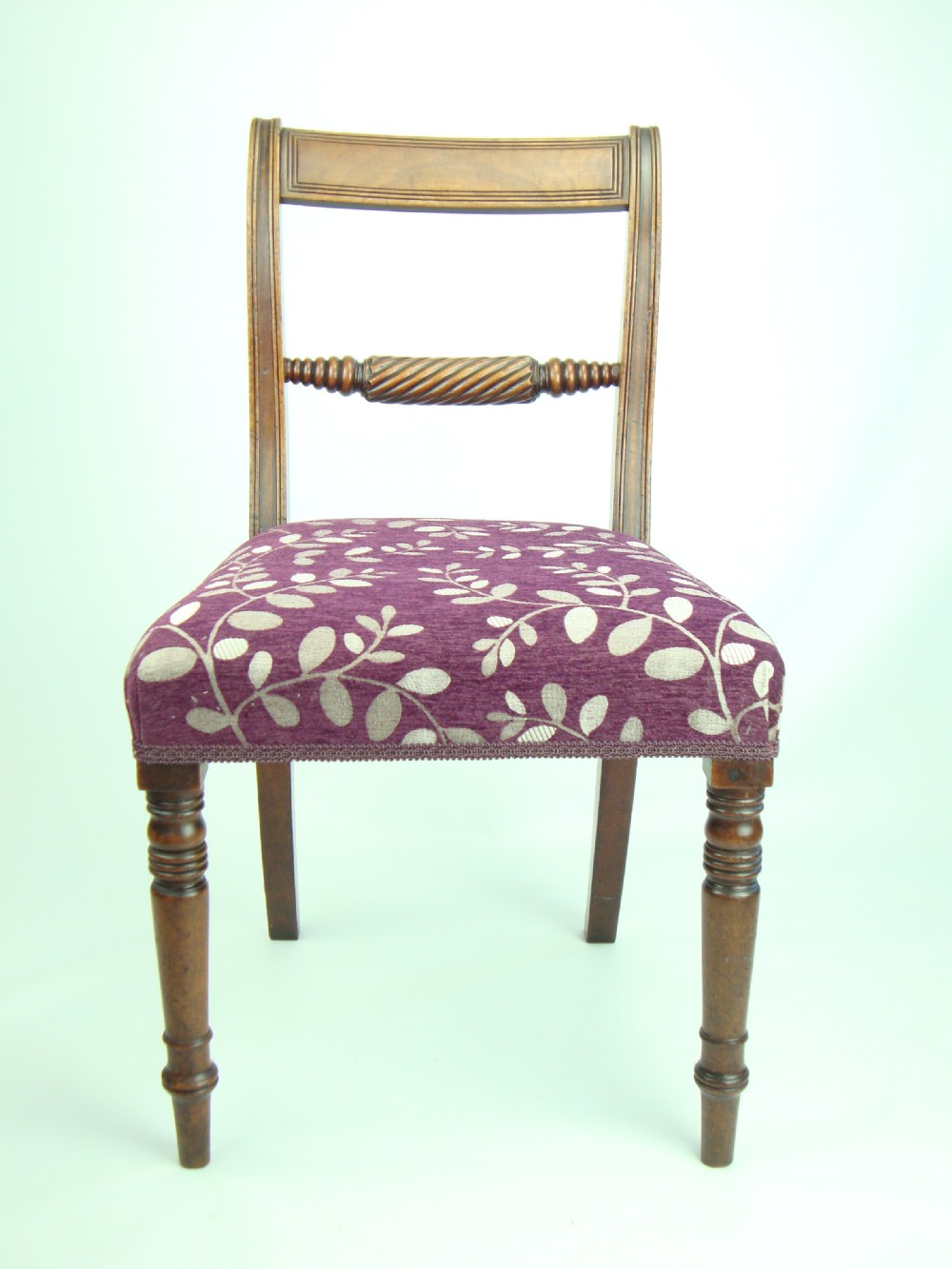 Antique Regency Rope Twist Desk Chair