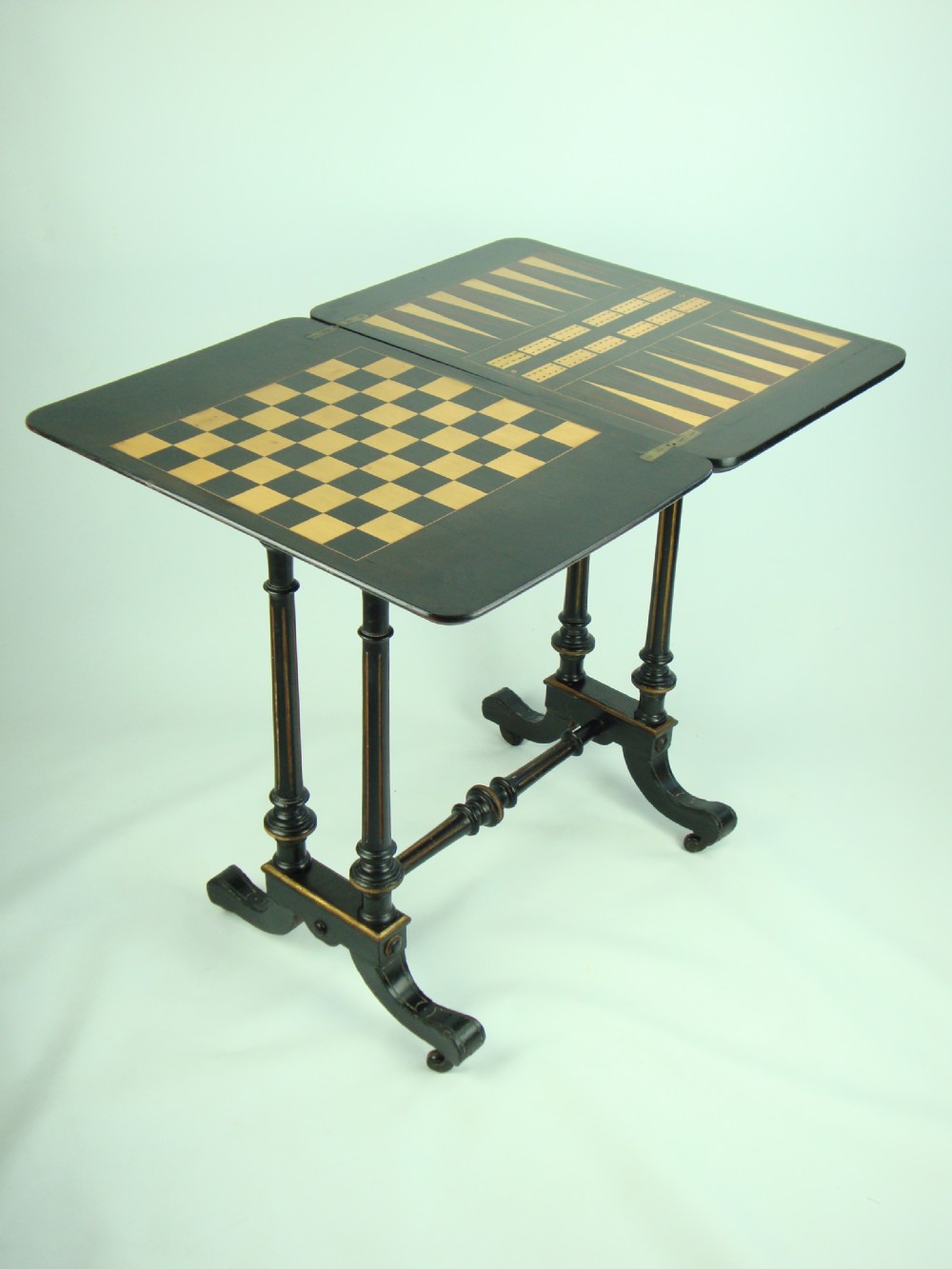 Antique Victorian Chess Table / Card Table