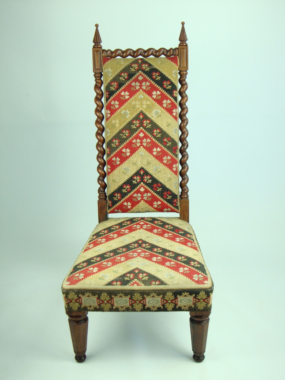 Antique Victorian Gothic Revival Rosewood Chair