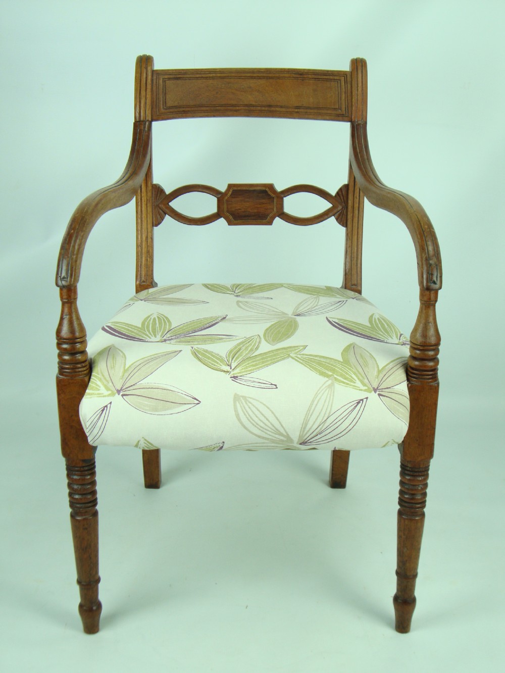 Antique 19th Century Open Armchair