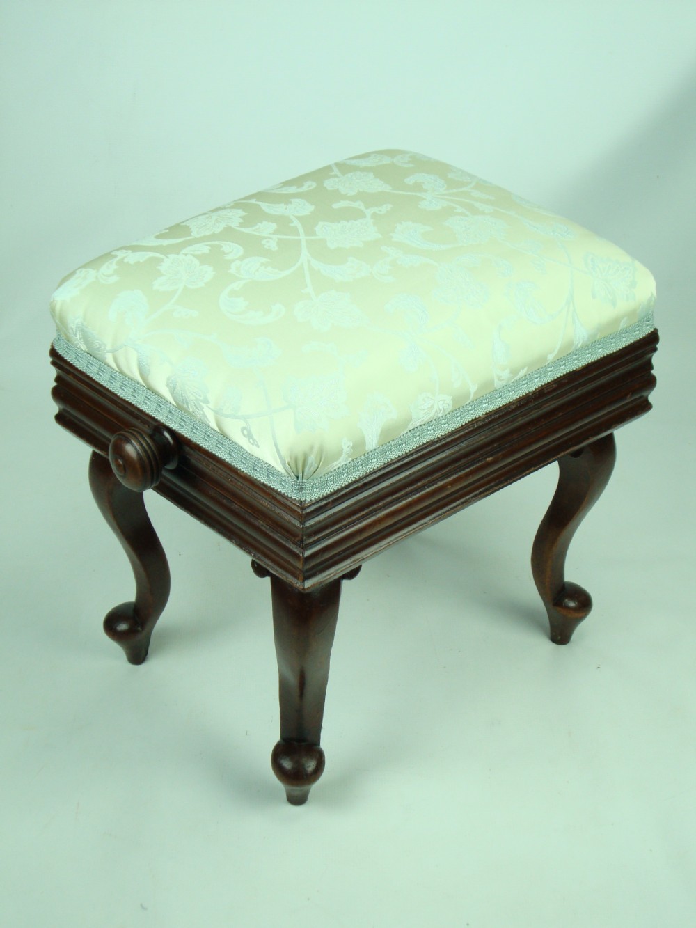 Antique Victorian Rise and Fall Piano Stool