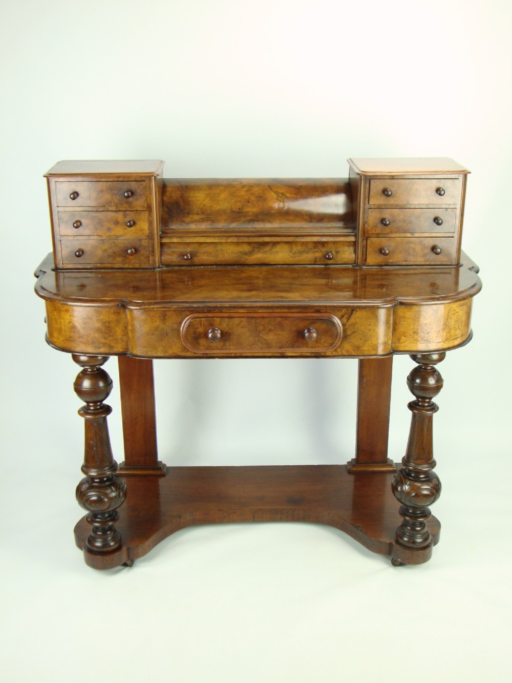 Antique Victorian Burr Walnut Duchess Dressing Table