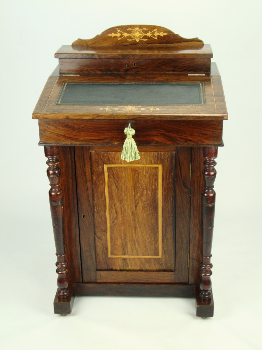 Antique Edwardian Rosewood Davenport Bureau