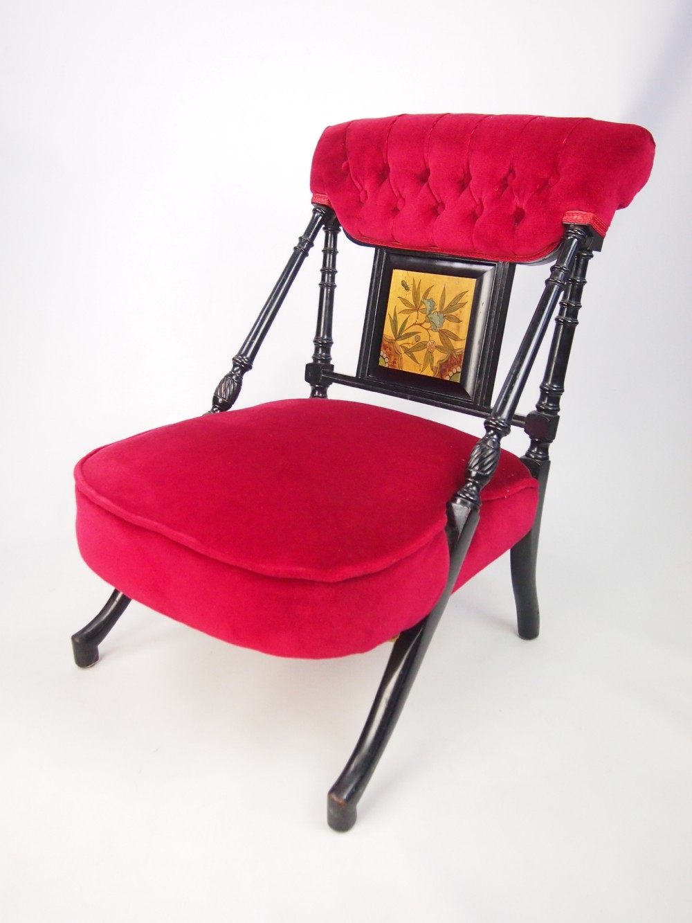 Antique Aesthetic Movement Ebonised Side Chair in the Manner of Dr Christopher Dresser