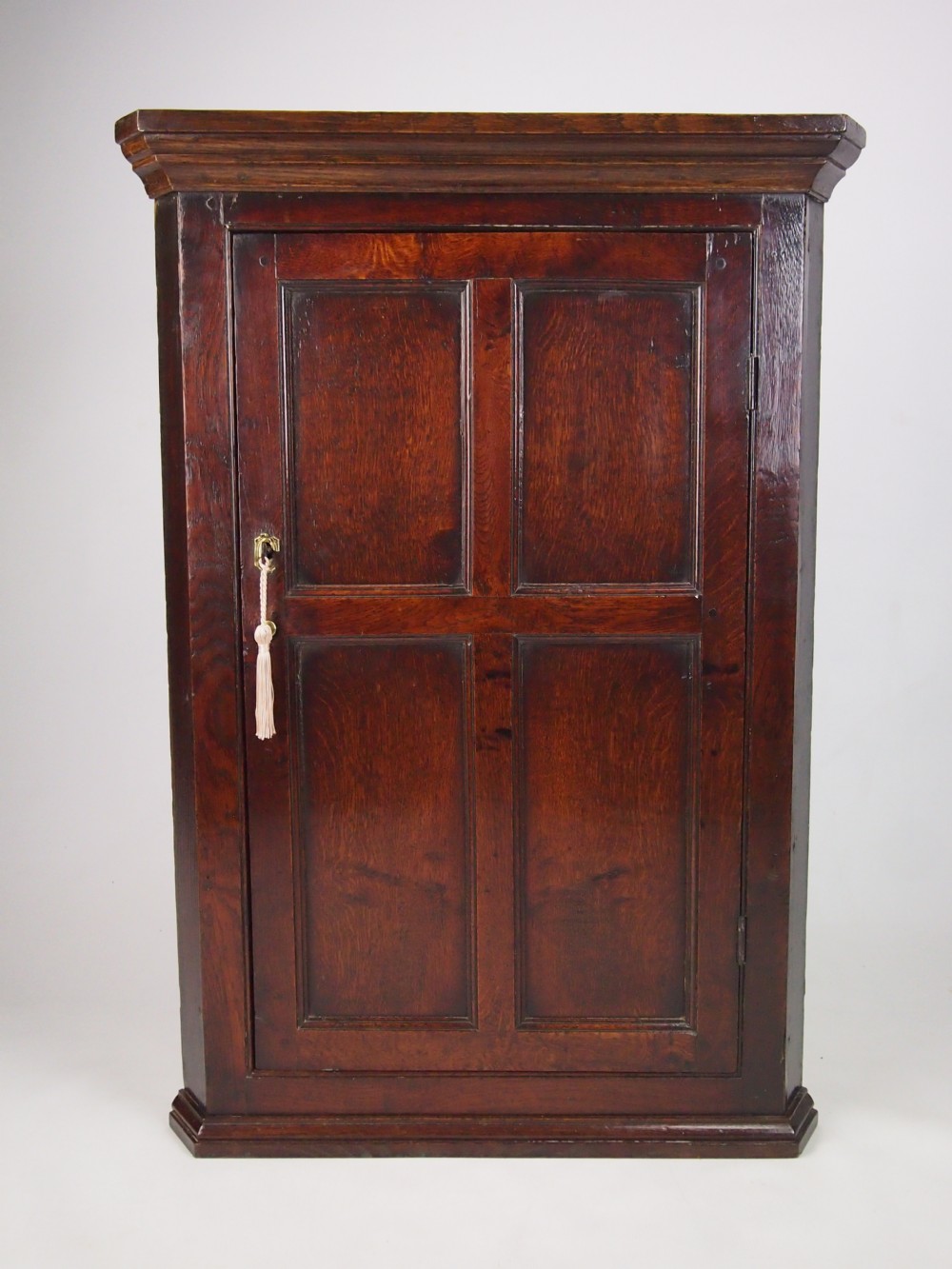 George III Oak Corner Cupboard