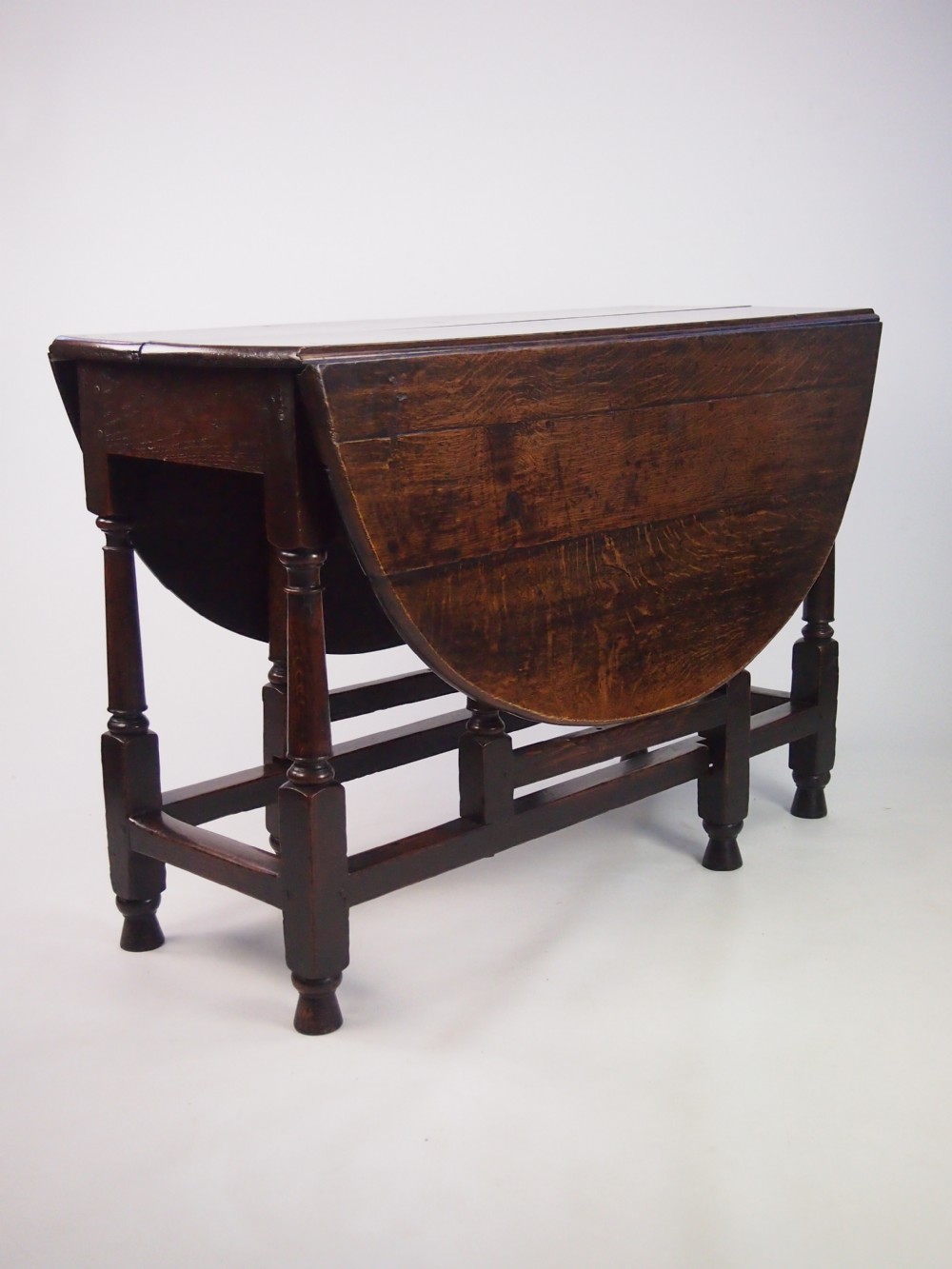 Antique Late 17th Century Oak Gate Leg Dining Table to Seat 4