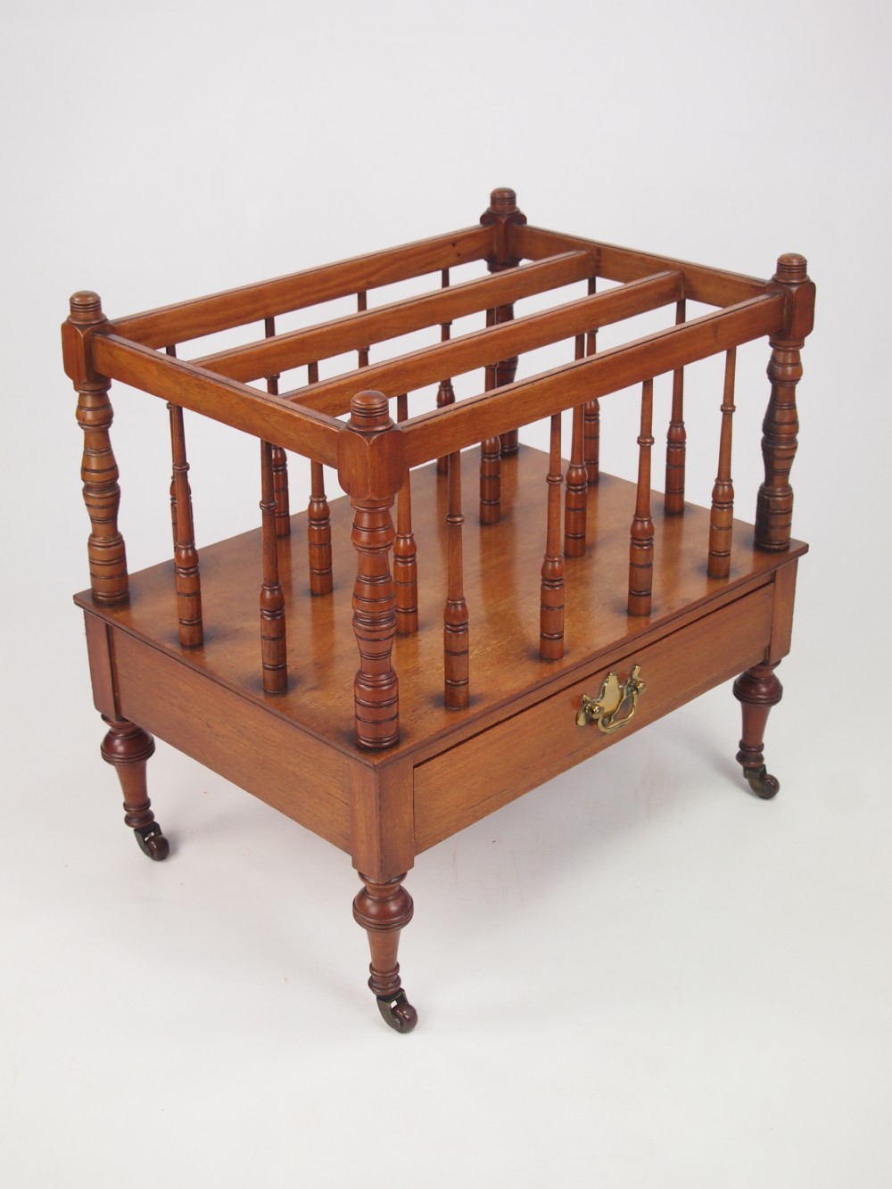 Antique Edwardian Mahogany Canterbury
