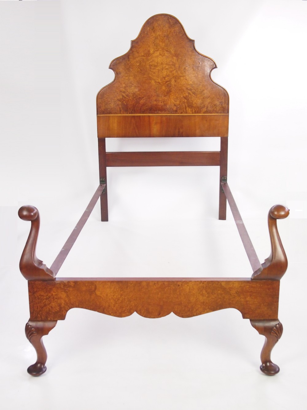 Burr Walnut Single Bed