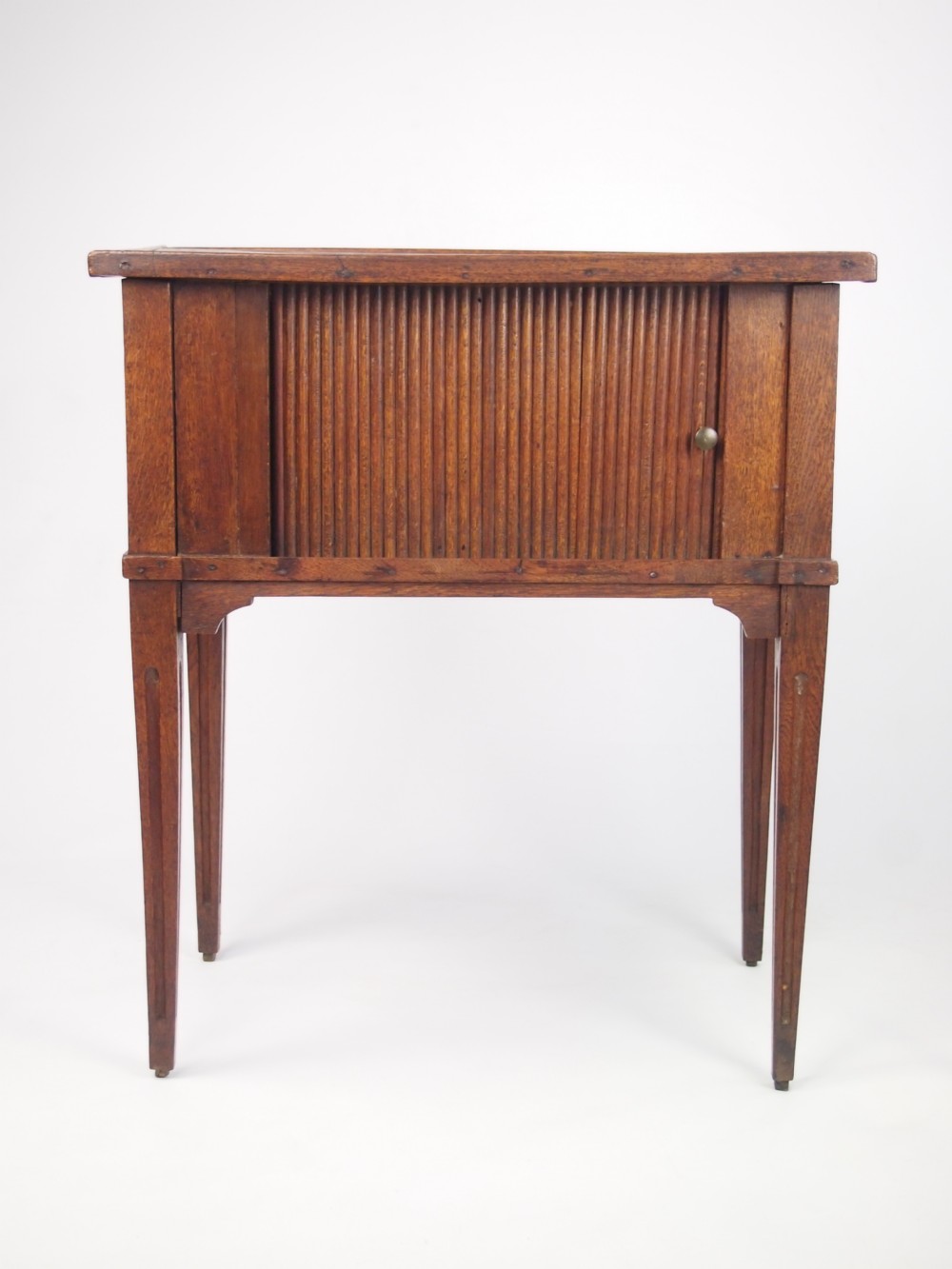 Antique 18th Century Dutch Oak Bedside Table / Pot Cupboard