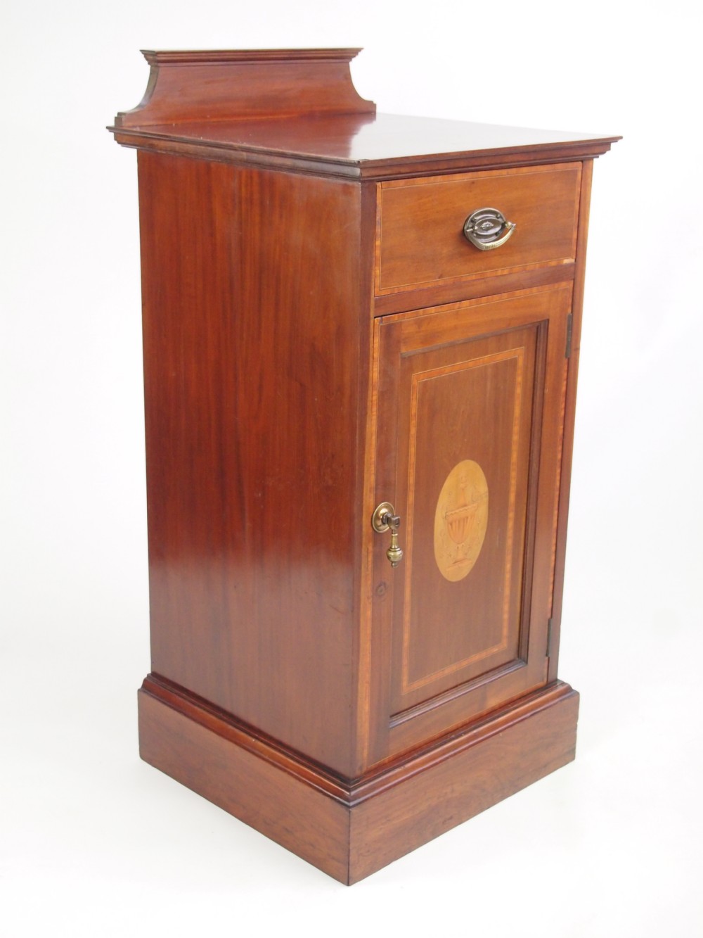 Antique Edwardian Bedside Cabinet with Makers Label