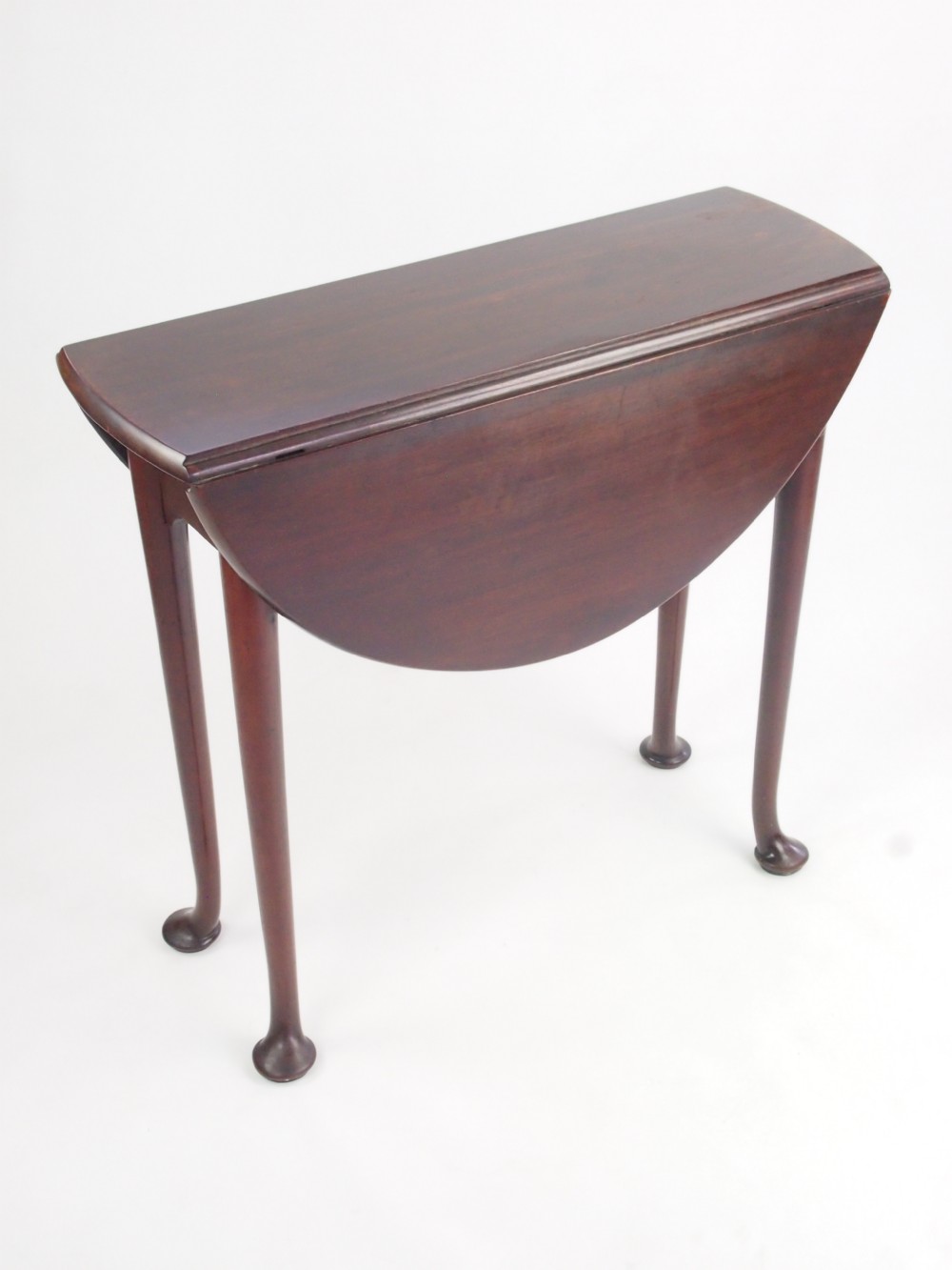 Small Early George III Mahogany Drop Leaf Table - Gate Leg Table