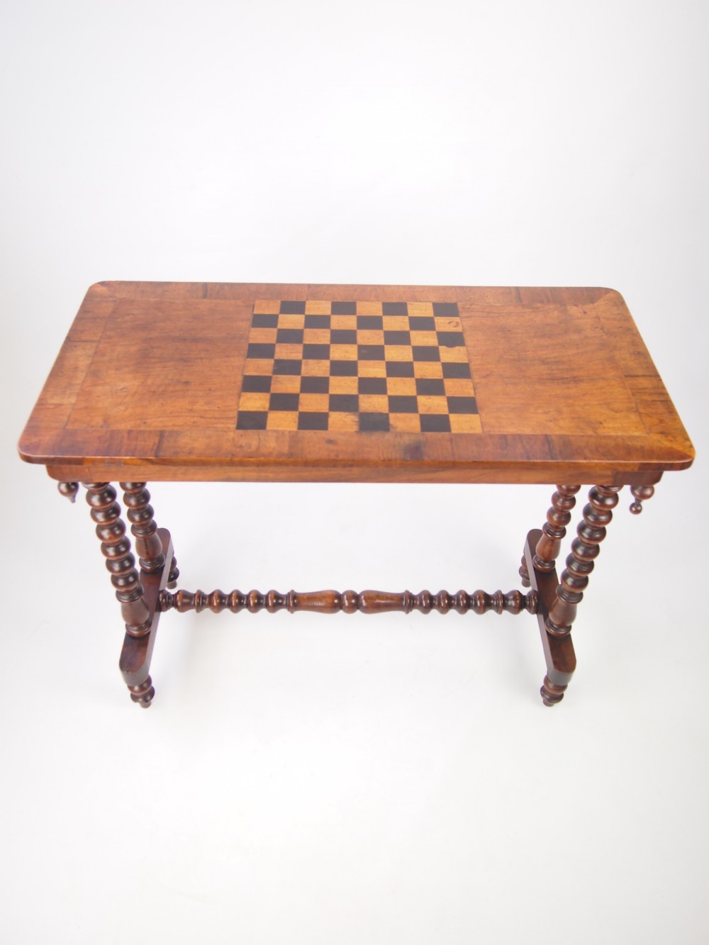 Antique Victorian Hall Table with Chess Board Top