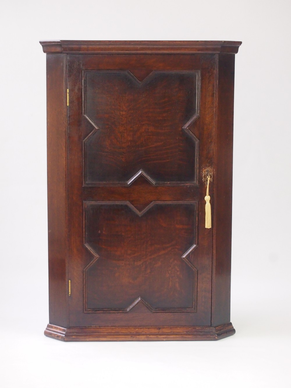 Jacobean Revival Oak Corner Cupboard