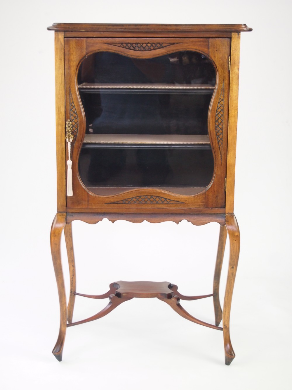 Small Antique Bookcase / Display Cabinet/ Pier Cabinet