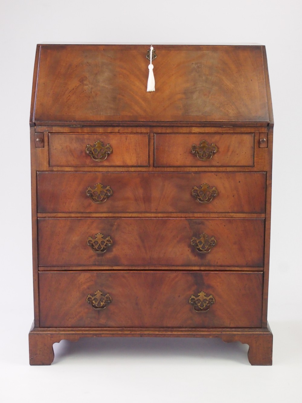 Small Vintage Georgian Revival Mahogany Bureau