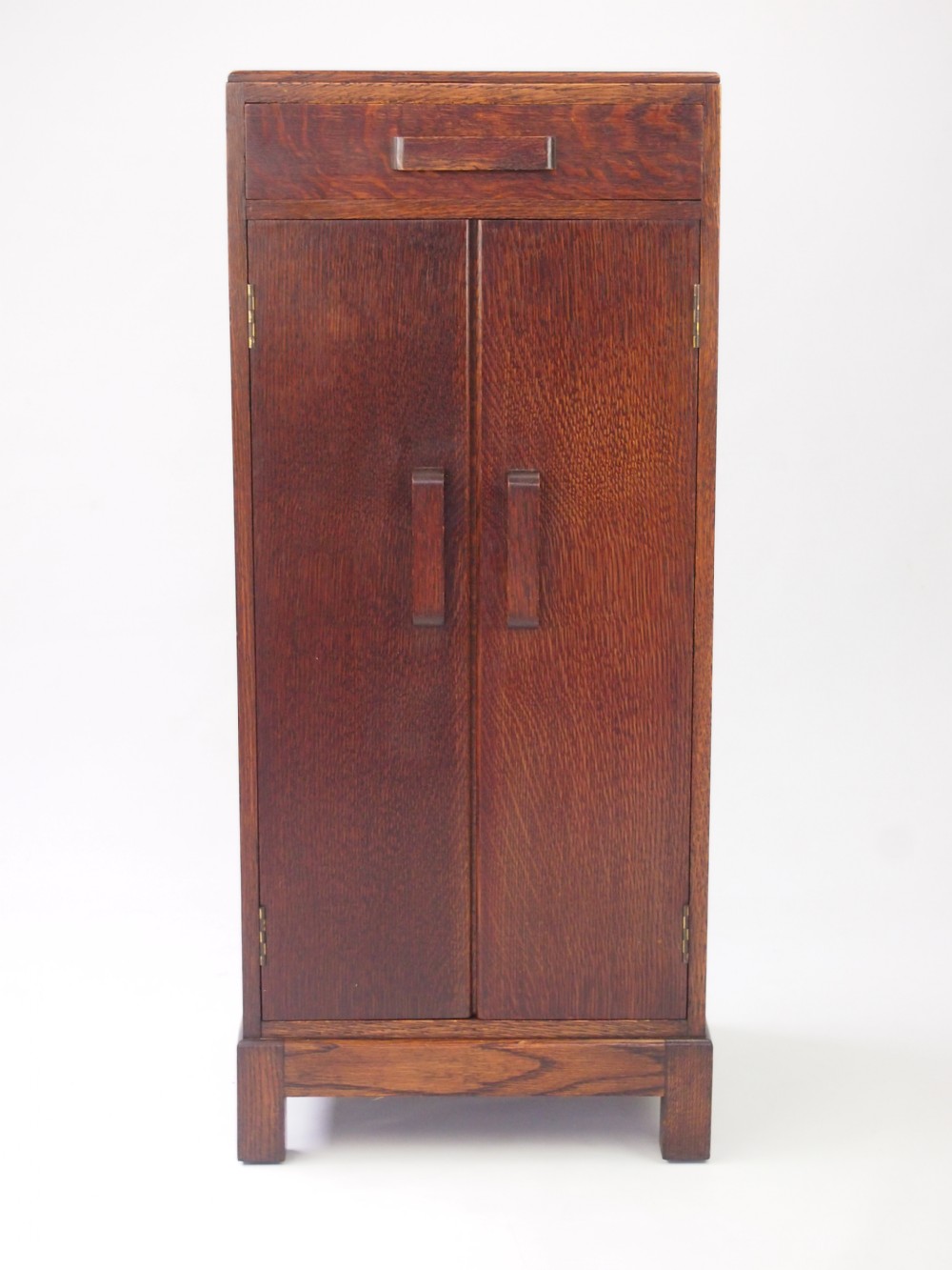 Tall Vintage Oak Music Cabinet / Hall Cupboard