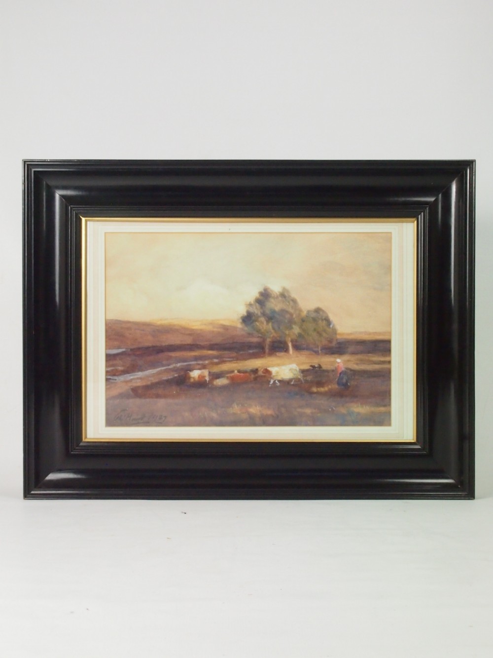 Breezy Morning, Watercolour by Thomas Hunt (Scottish 1854-1929)