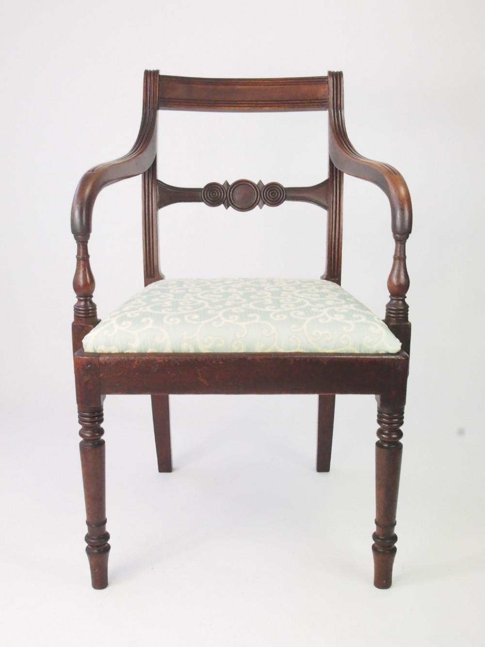Antique Regency Mahogany Desk Chair