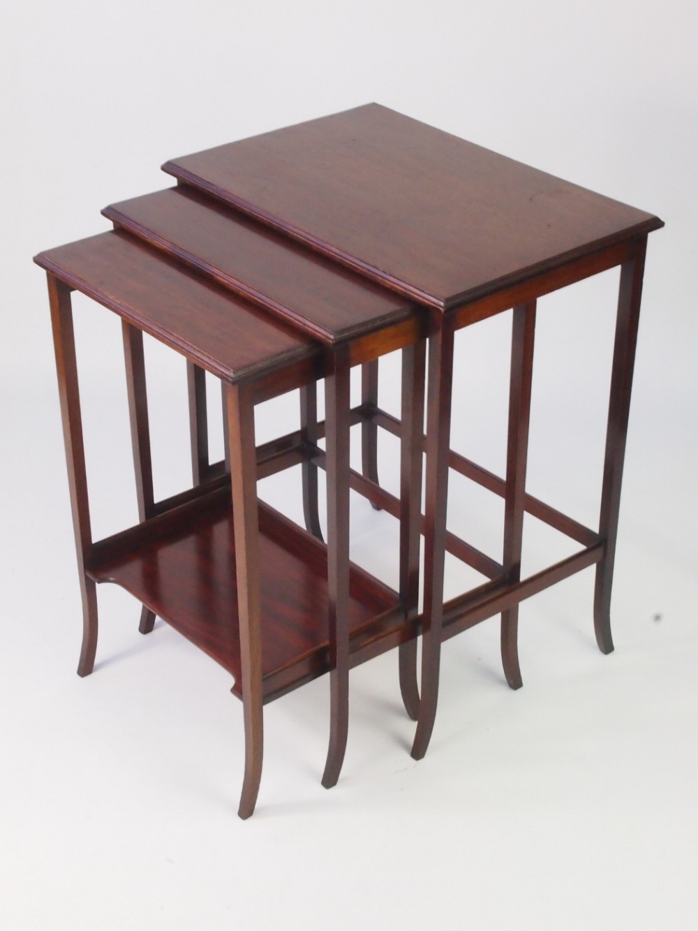 Antique Edwardian Mahogany Nest of Tables