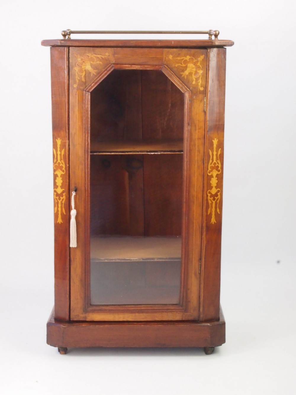 Victorian Walnut Bookcase / Pier Cabinet