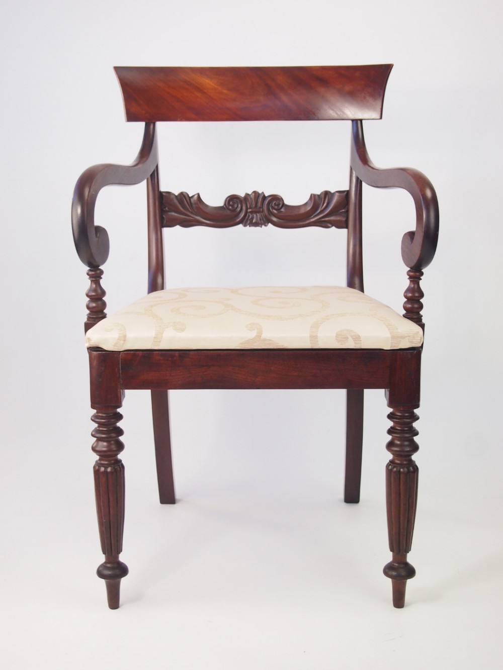 Antique William IV - Regency Mahogany Desk Chair