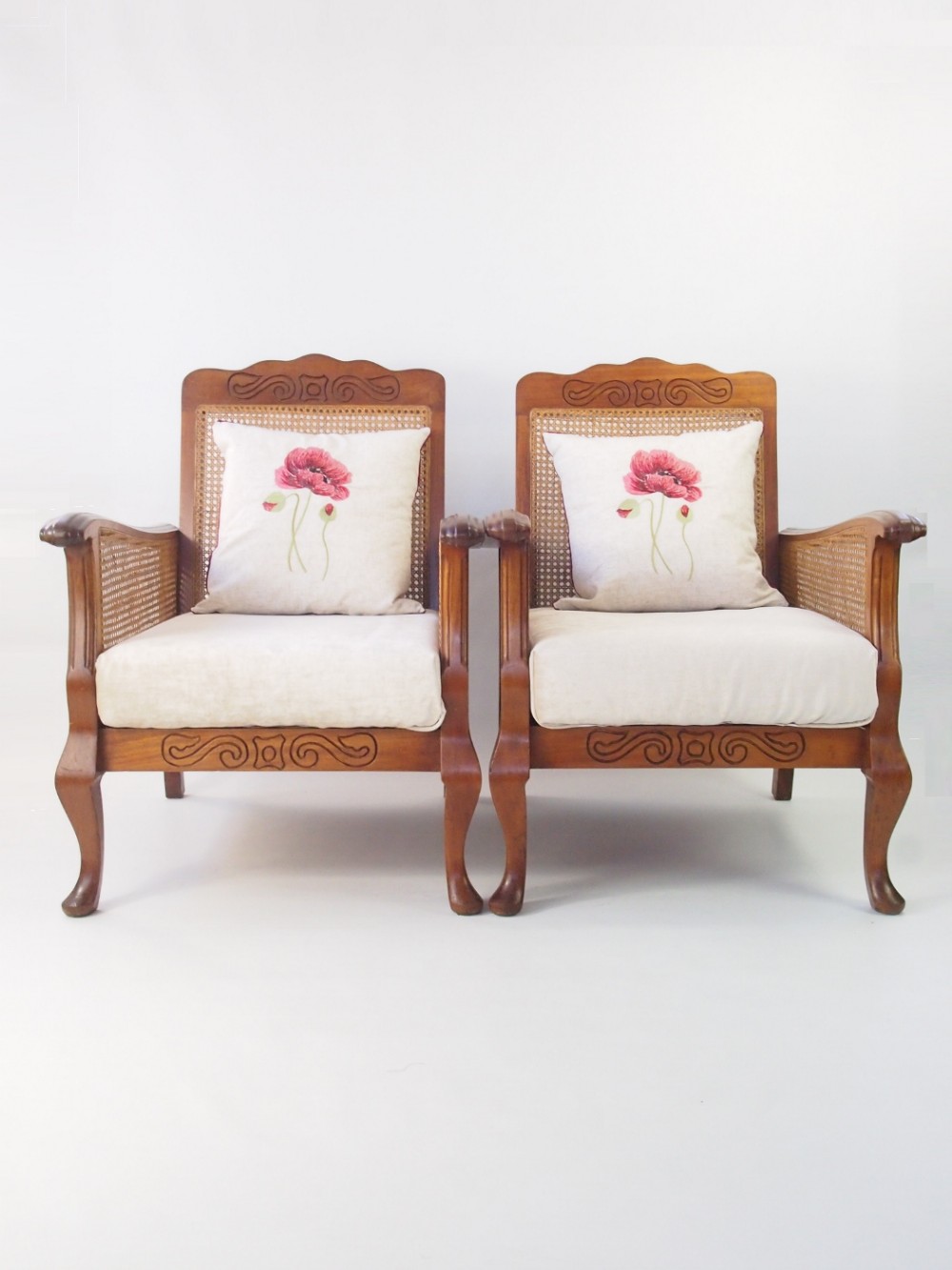 Pair Art Deco Begere Armchairs - Sofa Chairs