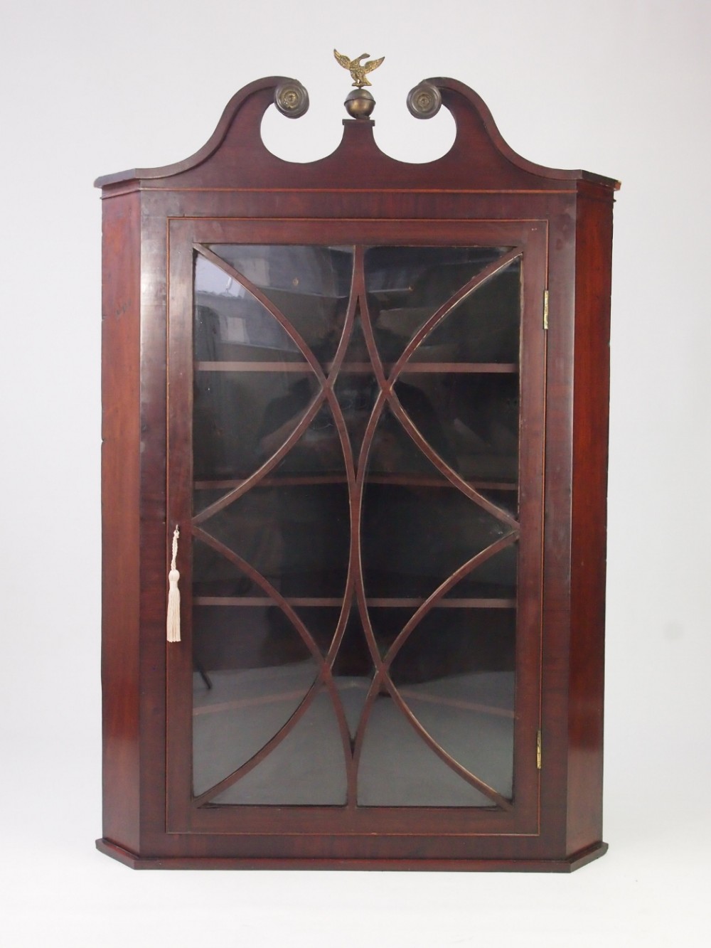 Antique Georgian Mahogany Corner Cupboard