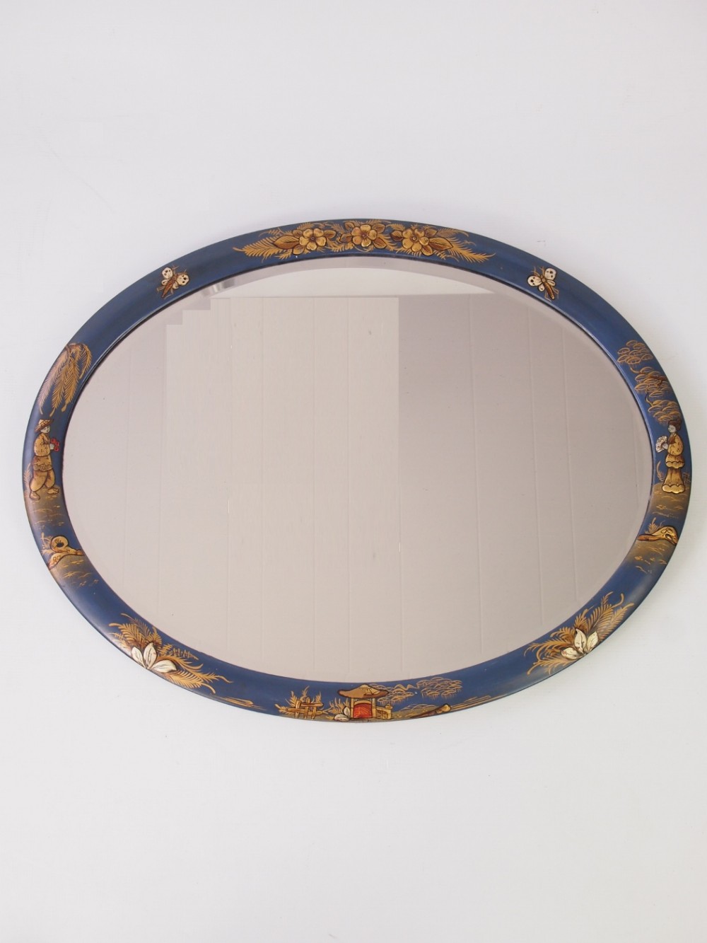 Chinoiserie Oval Overmantle Mirror