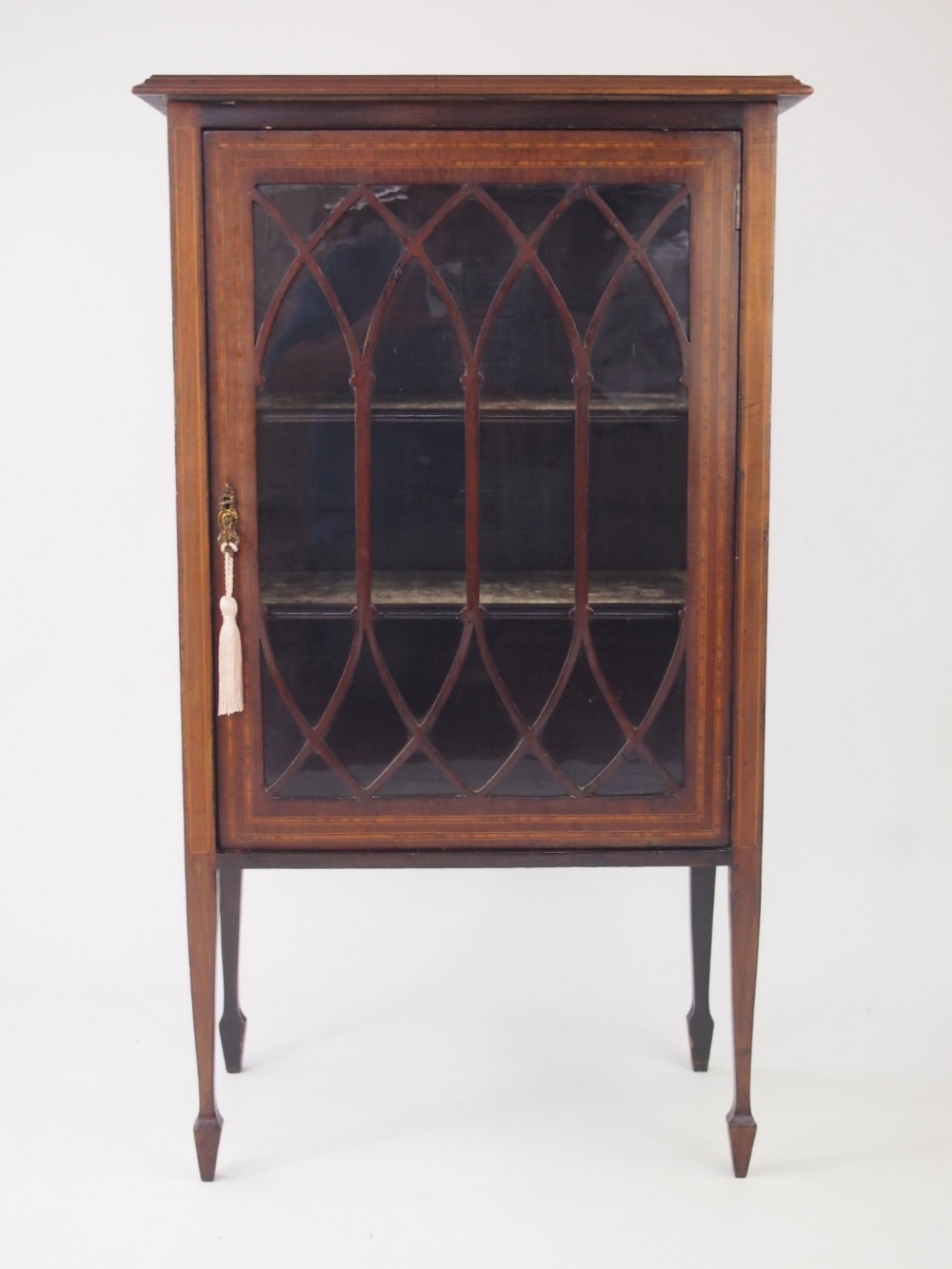 Small Antique Edwardian Cabinet Bookcase