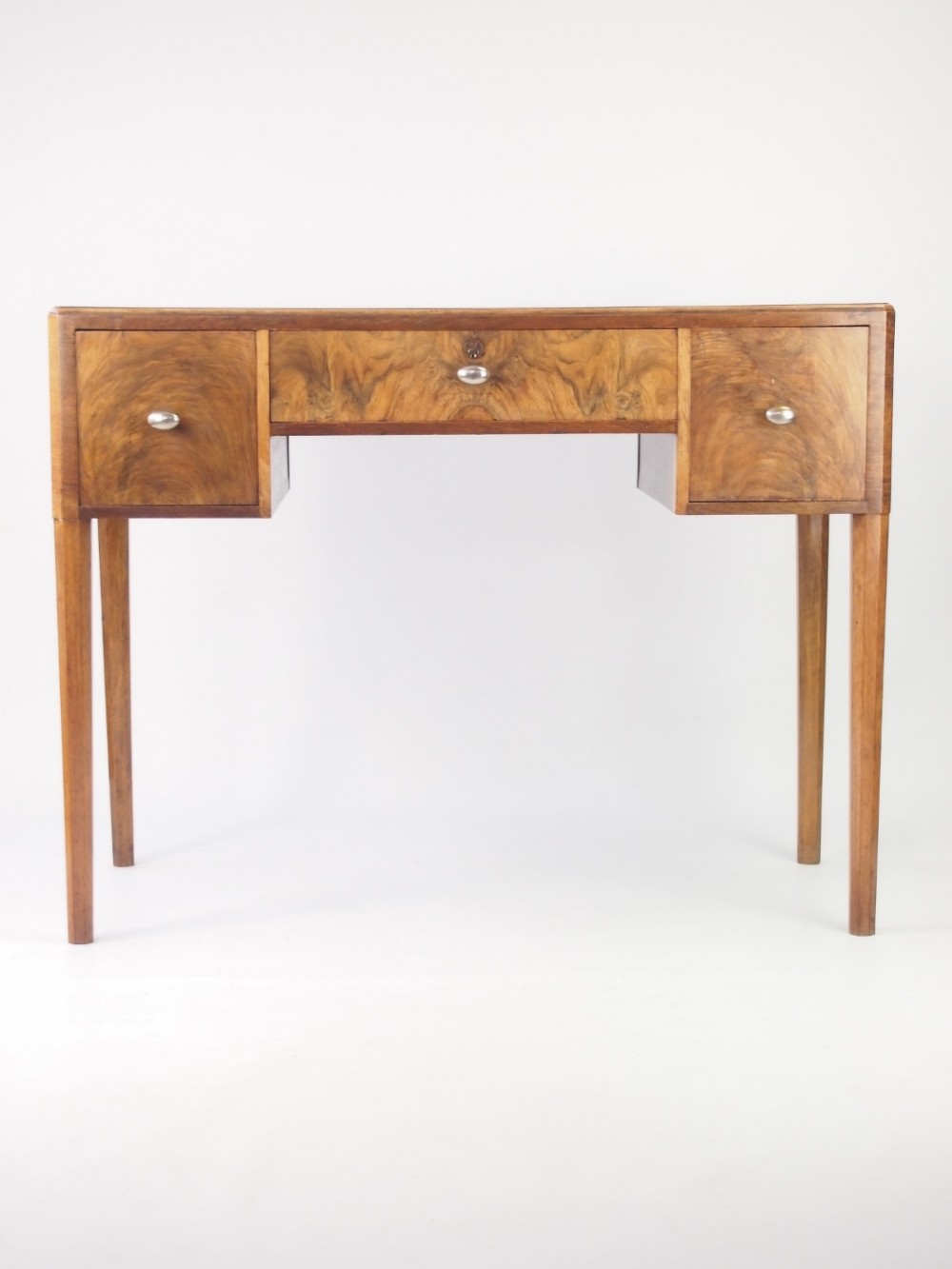 Small Art Deco Desk in Walnut