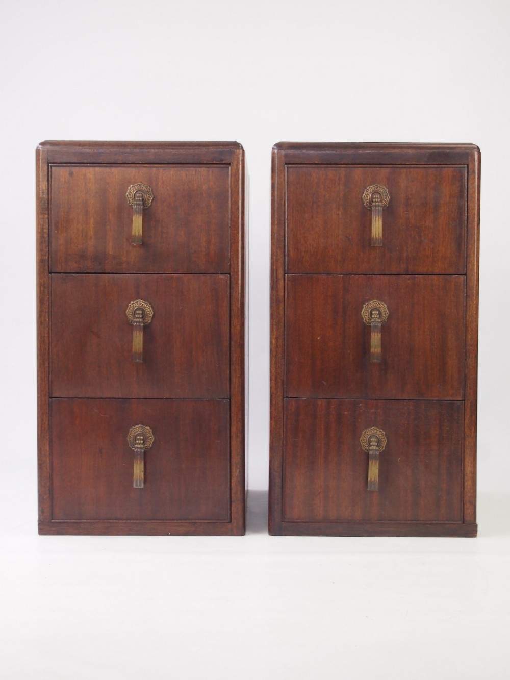 Pair Art Deco Bedside Drawers