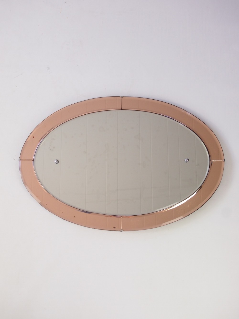 Oval Art Deco Mirror