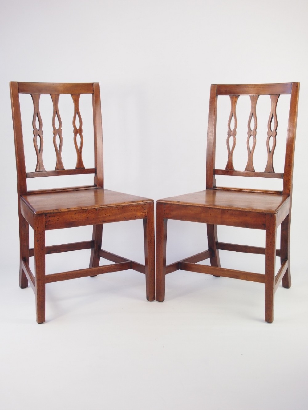 Pair of 19th Century Ash & Elm Side Chairs