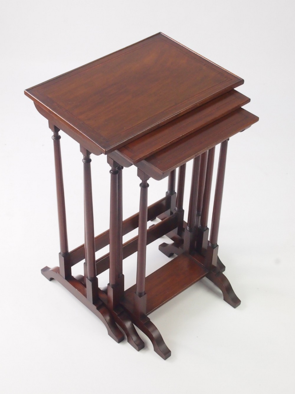 Small Edwardian Mahogany Nest of Tables
