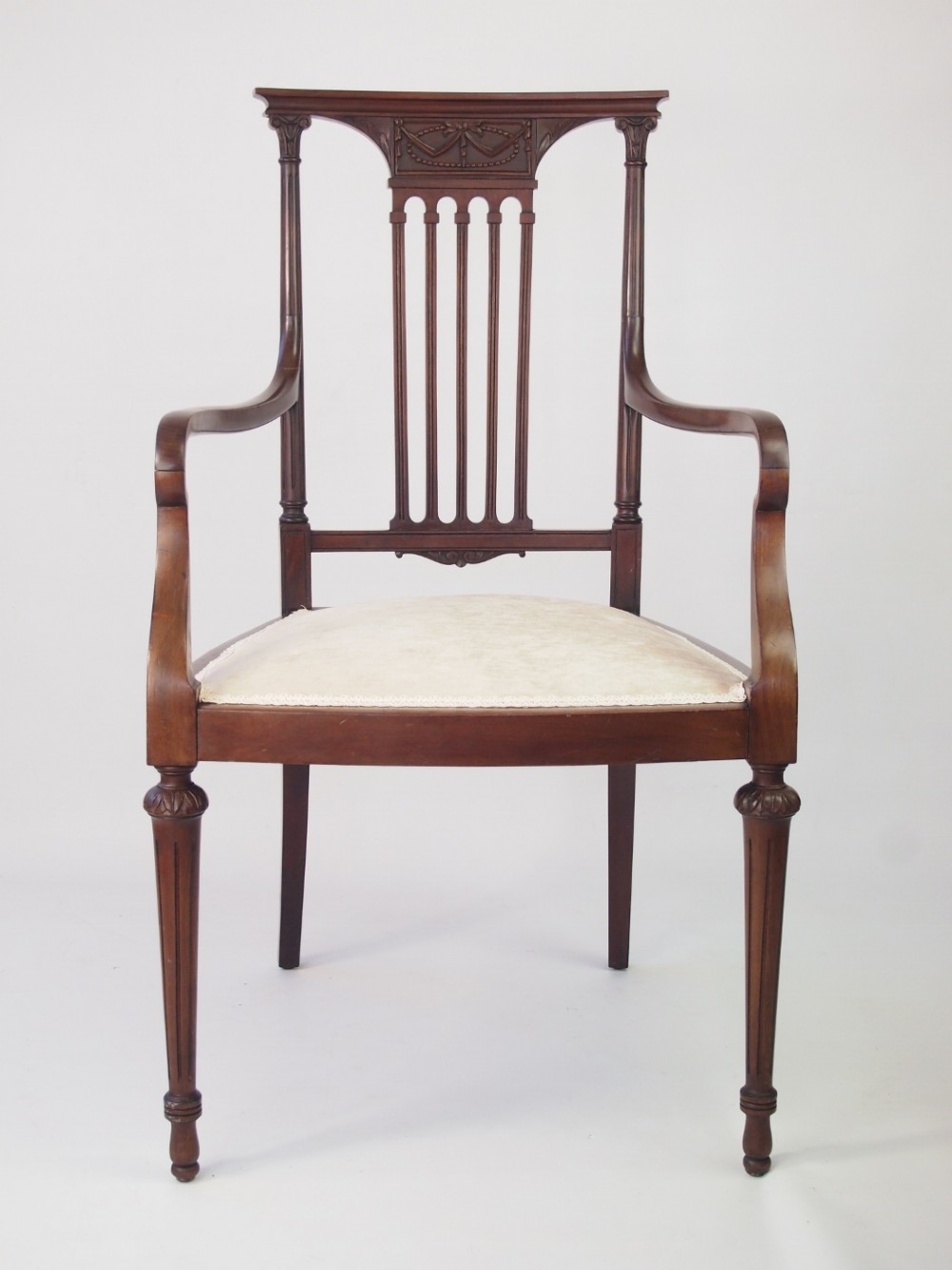 Edwardian Mahogany Desk Chair