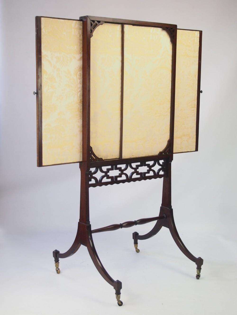 Antique Georgian Mahogany Fire Screen