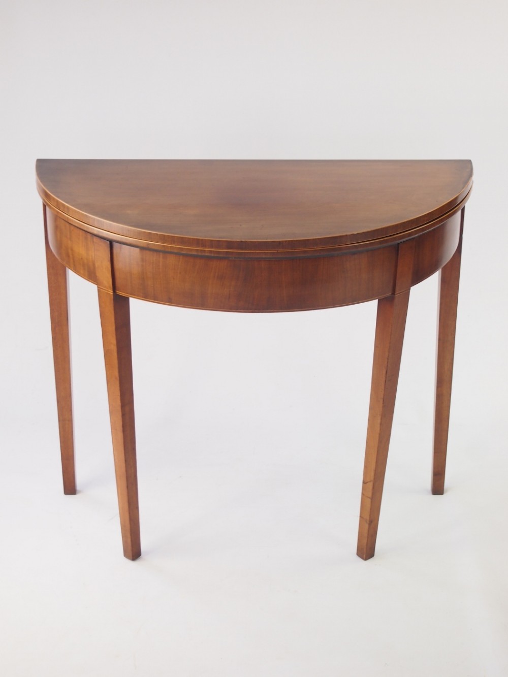 19th Centruy Mahogany Demi Lune Table