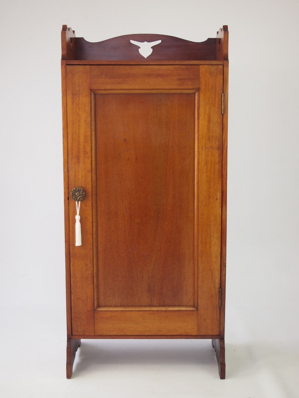 Slim Edwardian Mahogany Music Cabinet