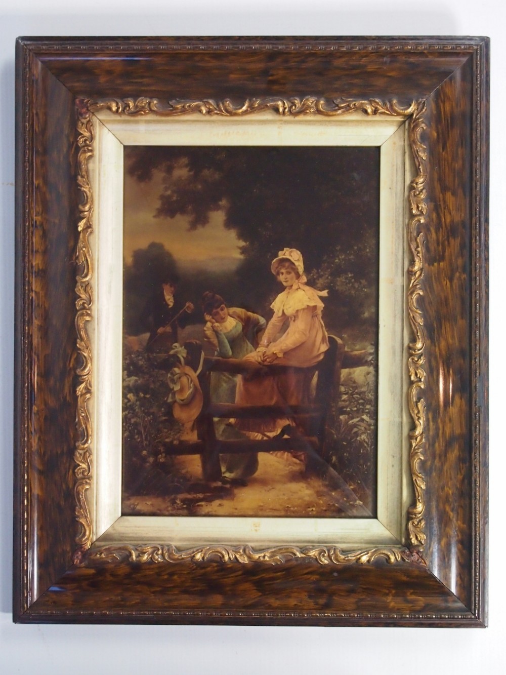 Antique Victorian Cyrstoleum – With Label “From Lyddell Sawyer” Postmarked 1894