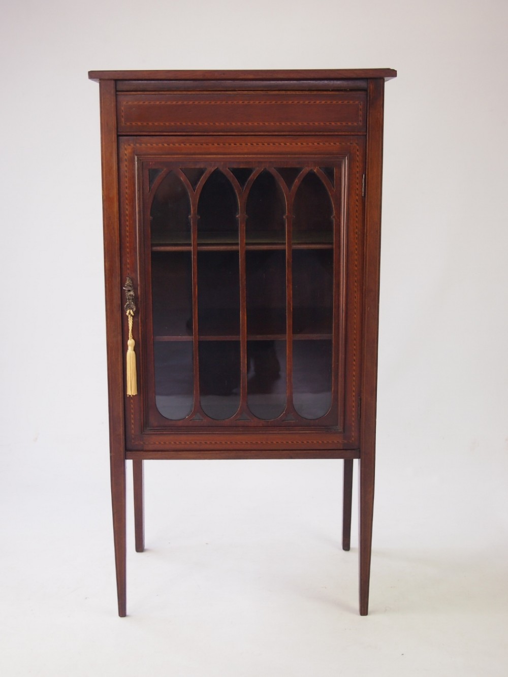 Antique Edwardian Mahogany Cabinet or Bookcase