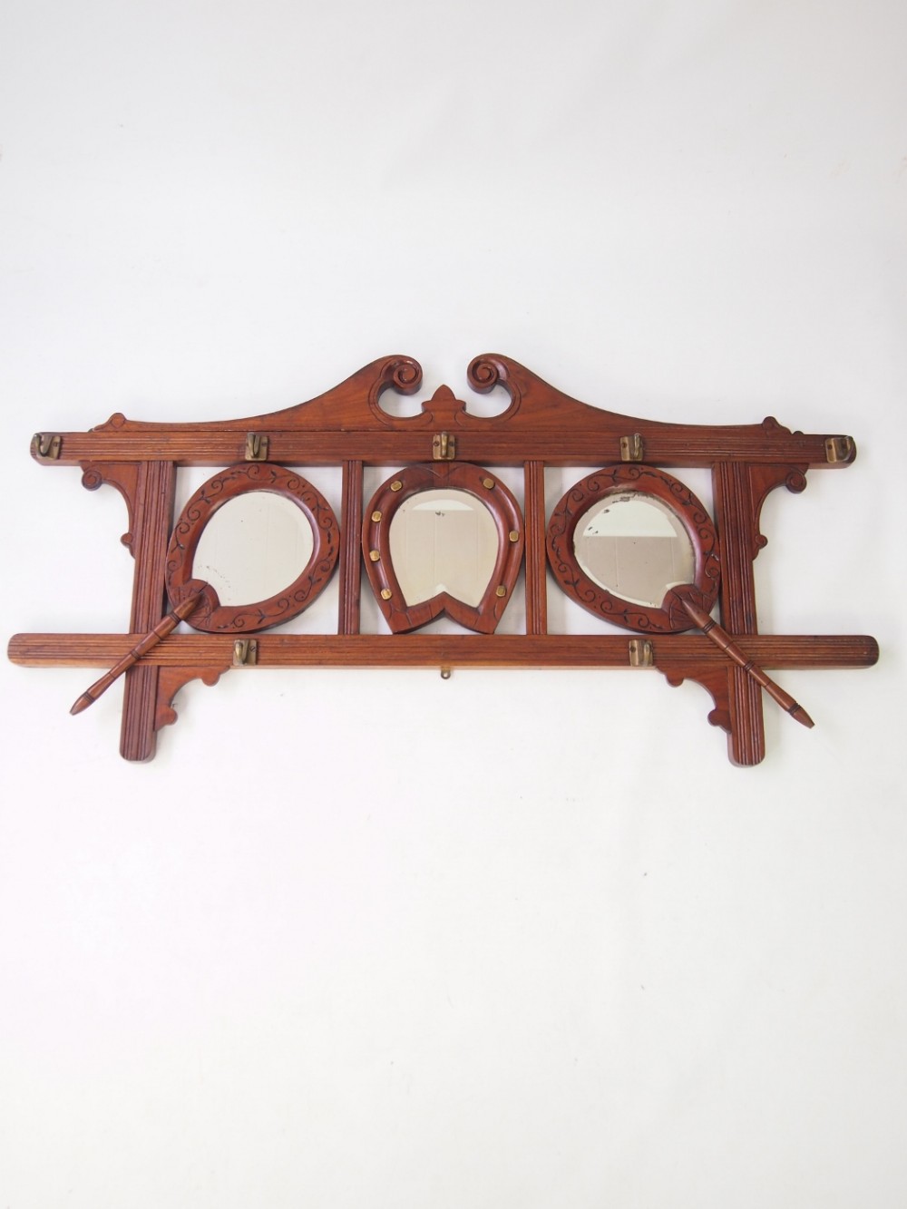 Edwardian Hanging Hat & Coat Rack  